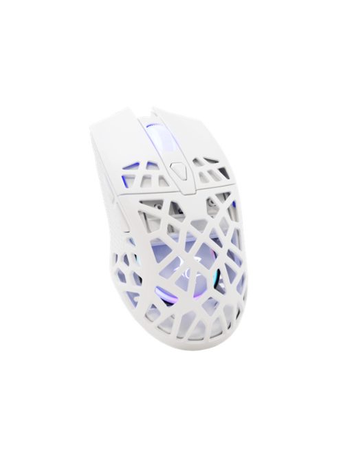 WHITE SHARK GM-5018W CARADOC-B 7D / 7200 dpi fehér RGB gamer egér