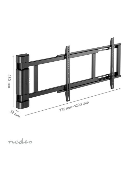 Nedis TVWM5860BK LCD TV / monitot motoros fali tartó konzol, 32-75", max. teherbírás 60 kg, faltáv:56mm, távirányító