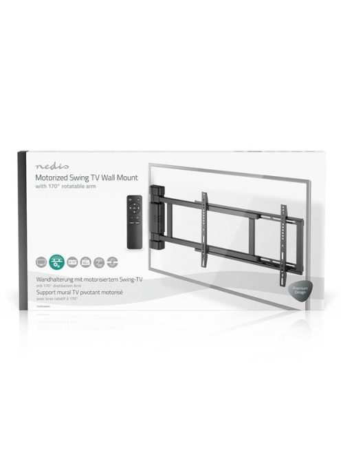 Nedis TVWM5860BK LCD TV / monitot motoros fali tartó konzol, 32-75", max. teherbírás 60 kg, faltáv:56mm, távirányító