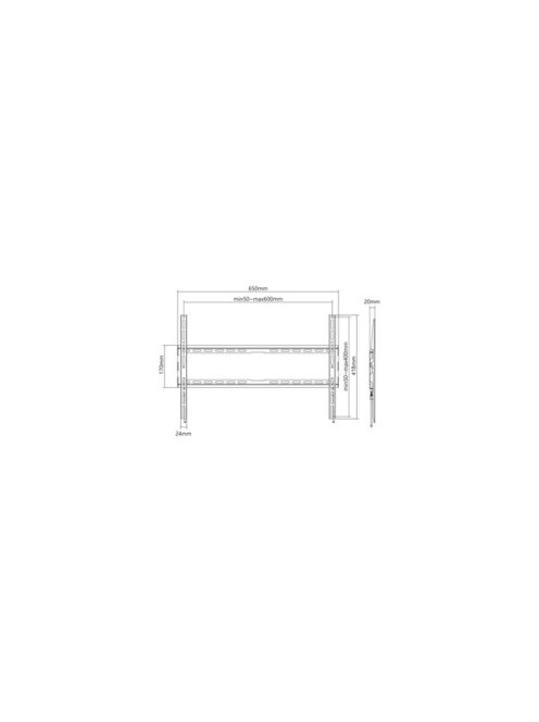 SBOX PLB-2264F-2 FALI KONZOL,37-80 FIX, 600X400MM, 45 KG MAX.
