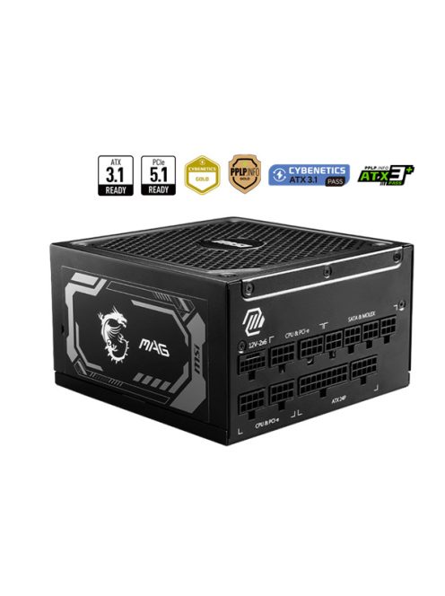 MSI Tápegység 1250W 80+ Gold moduláris, Gen 5.0