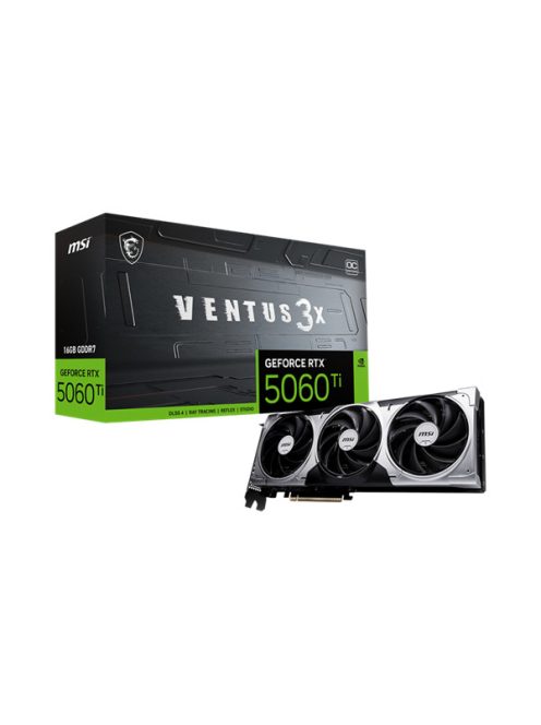 MSI Videokártya PCI-Ex16x nVIDIA RTX 5060 Ti VENTUS 3X 16GB DDR7 OC