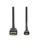 Nedis CVGB34700BK20 micro HDMI - HDMI kábel, 4K@30Hz, 10,2 Gbps, 2m