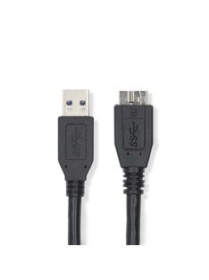   Nedis CCGL61500BK05 USB3.2 - micro-B (micro B) kábel, 5 Gbps, 0,5m, (USB3.1, USB3.0, USB2.0)