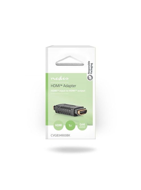 Nedis CVGB34900BK HDMI toldól, aranyozott csatlakozók