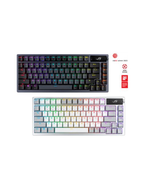 ASUS Vezetékes / Vezeték Nélküli Billentyűzet ROG AZOTH USB, Fekete, Mechanikus