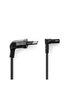 Nedis CEGL11075BK20 táp kábel IEC-320-C1, 90°-os szögben hajlított, 2m