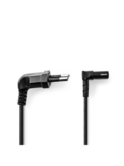 Nedis CEGL11075BK20 táp kábel IEC-320-C1, 90°-os szögben hajlított, 2m