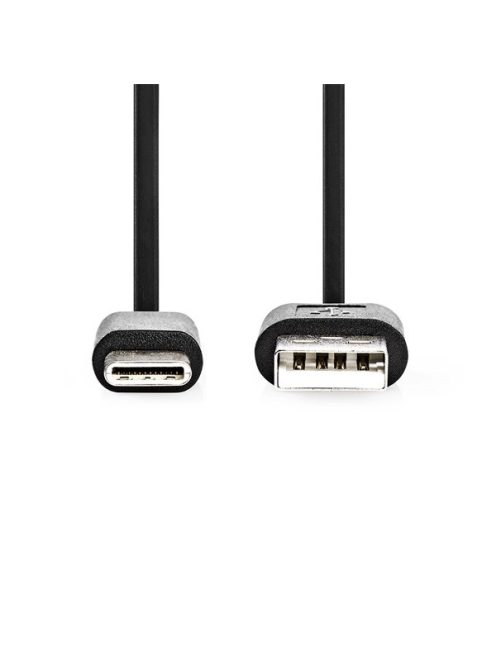 Nedis CCGL60600BK20 USB A - USB C (USB-C) kábel, USB2.0, 15W, hossz 2m