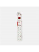 Nedis ESOC630F2WT 6 aljzatos kapcsolós (6-os) elosztó, 3 m, 3680 W, 16 A