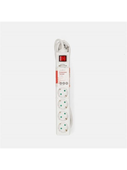 Nedis ESOC630F2WT 6 aljzatos kapcsolós (6-os) elosztó, 3 m, 3680 W, 16 A