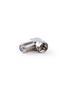 Nedis CSGP41942ME F adapter 90°,  F dugó - F aljzat, 10db/csomag