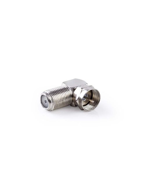 Nedis CSGP41942ME F adapter 90°,  F dugó - F aljzat, 10db/csomag