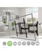Nedis TVWM6570BK 43"- 100" LCD TV / monitor fali tartókonzol, maximum 70 kg, forgatható / dönthető, 3 forgáspont