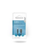 Nedis CAGB22100BK02 sztereo audio kábel, 3,5 mm sztereo jack dugó - 2x 3,5 mm jack aljzat, 0,20m