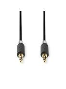 Nedis CABW22000AT10 sztereo audió kábel 3,5mm sztereo jack dugó - dugó,  aranyozott,  1 m