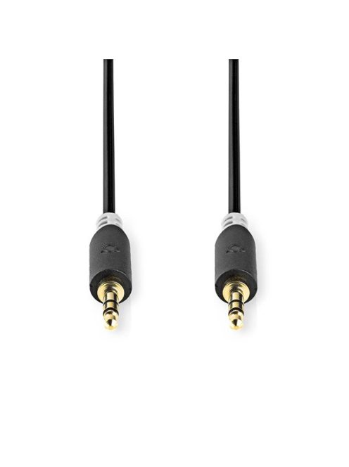 Nedis CABW22000AT10 sztereo audió kábel 3,5mm sztereo jack dugó - dugó,  aranyozott,  1 m