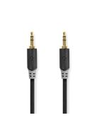 Nedis CABW22000AT30 sztereo audió kábel 3,5mm sztereo jack dugó - dugó,  aranyozott,  3 m