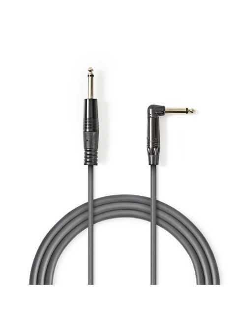 Nedis COTH23005GY30 félprofi audio kábel, 6,35mm mono jack dugó - dugó, hossz 3m, rugalmas