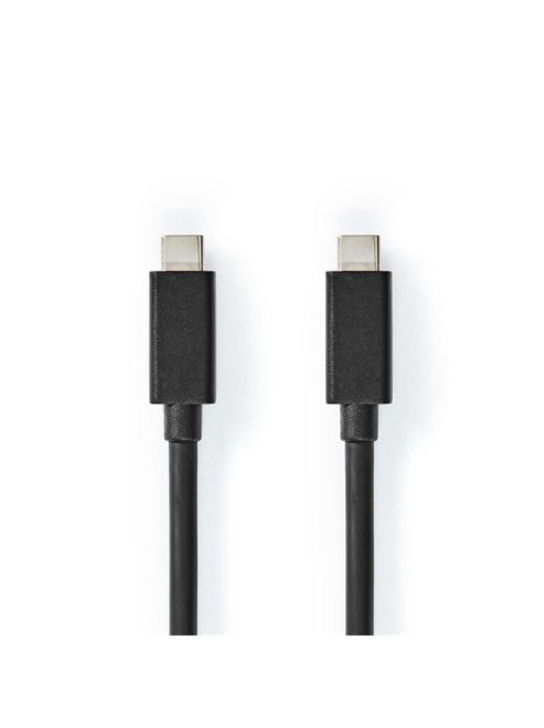 Nedis CCGL64020BK10 USB C - USB C (USB-C) kábel, USB 3.2 Gen 2, 100W, hossz 1m