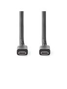 Nedis CCGL64020BK10 USB C - USB C (USB-C) kábel, USB 3.2 Gen 2, 100W, hossz 1m