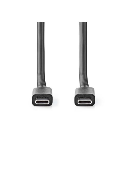 Nedis CCGL64020BK10 USB C - USB C (USB-C) kábel, USB 3.2 Gen 2, 100W, hossz 1m