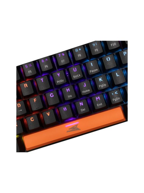 Baracuda DOLPHIN-B/BL-US, BGK-03121B/BL-US, fekete mechanikus gamer billentyűzet kék kapcsolóval, angol