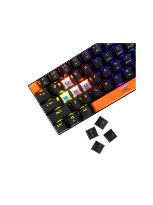 Baracuda DOLPHIN-B/BL-US, BGK-03121B/BL-US, fekete mechanikus gamer billentyűzet kék kapcsolóval, angol