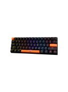 Baracuda DOLPHIN-B/R-US, BGK-03111B/R-US fekete mechanikus gamer billentyűzet piros kapcsolóval, angol
