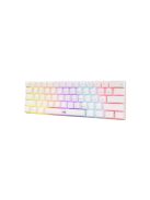 Baracuda DOLPHIN-W/R-US, BGK-03211W/R-US  fehér mechanikus gamer billentyűzet piros kapcsolóval, angol