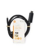 Nedis CCGL64655BK20 USB C (USB-C) - HDMI kábel, USB 3.2 Gen 1, 4K@60Hz, hossz 2m