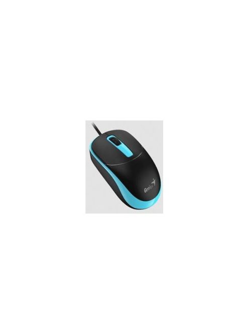 GENIUS Vezetékes egér optikai DX-123, USB, 1000dpi, Fekete/Kék