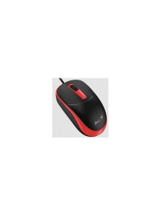   GENIUS Vezetékes egér optikai DX-123, USB, 1000dpi, Fekete/Piros