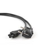 GEMBIRD hálózati tápkábel SCHUKO - C5, 1m, fekete