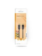 Nedis CCGB37014BK20 DisplayPort 1.4 kábel, displayport dugó - display port dugó, 8K@60Hz, 2m