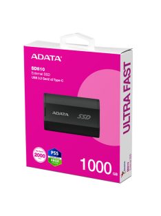ADATA SSD Külső USB 3.2 1TB SD810, Fekete