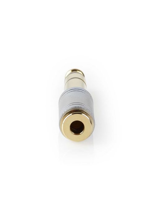 Nedis CAGC23930ME 6,35 mm sztereo jack dugó - 3,5 mm sztereo jack aljzat adapter, aranyozott