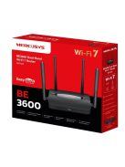 MERCUSYS Wireless Router Dual Band BE3600 1xWAN(1000Mbps) + 3xLAN(1000Mbps), MR25BE