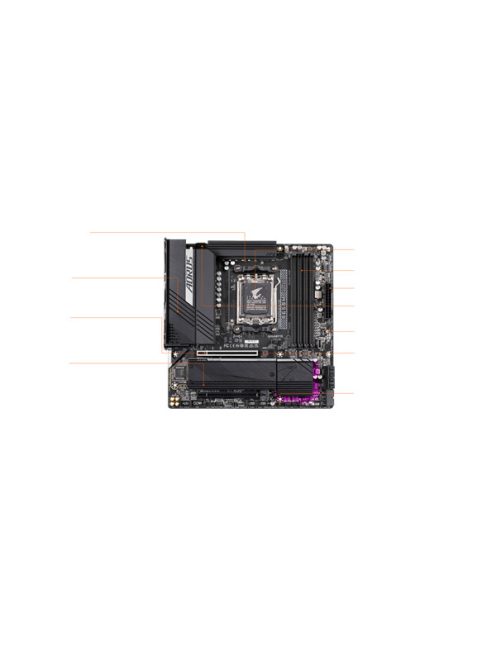 GIGABYTE Alaplap AM5 B650M AORUS ELITE AMD B650, mATX