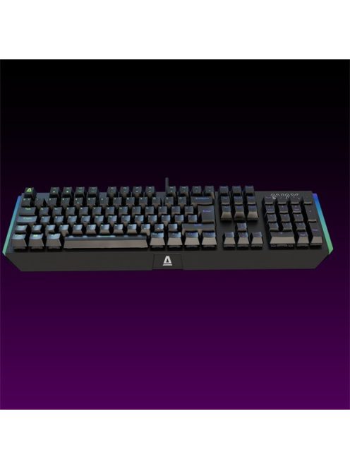 AVAX Vezetékes Billentyűzet FS01 USB, Fekete, Mechanikus, Brown Switch, HUN