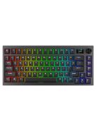 AVAX Vezetékes/Vezeték Nélküli Billentyűzet GM02 PRO USB, Fekete, Mechanikus, Red Switch, HUN