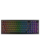 AVAX Vezetékes/Vezeték Nélküli Billentyűzet GM03 PRO USB, Fekete, Mechanikus, Brown Switch, HUN