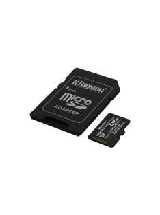   KINGSTON Memóriakártya MicroSDXC 512GB Canvas Select Plus Gen3 150R A1 + Adaprer