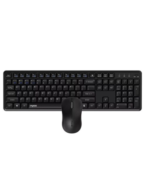 RAPOO 00229634, 8150M VEZETÉK NÉLKÜLI MULTI-MODE "SILENT" BILL. EGÉR SZETT FEKETE