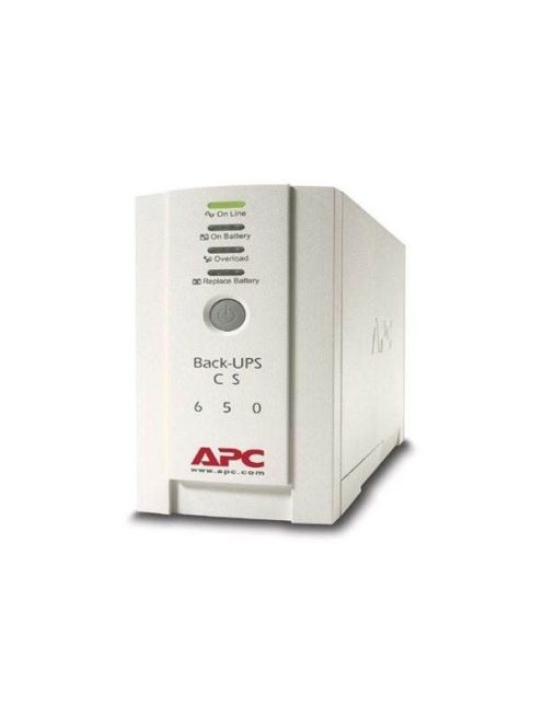 APC Back-UPS BK650EI (CS) (3+1 IEC13) 650VA (400 W) 230V Power-Saving OFFLINE szünetmentes tápegység, torony - USB inter