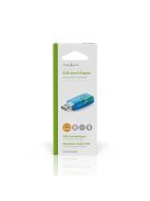 Nedis USCR10051BU USB hangkártya, 3,5mm mikrofon és fejhallgató csatlakozás