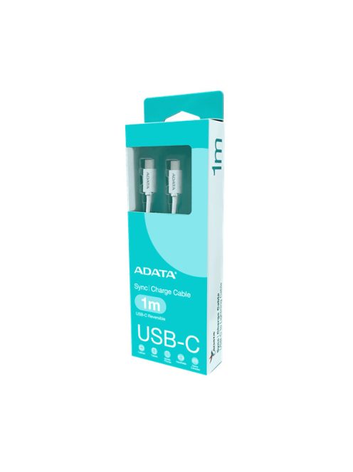 ADATA kábel USB 3.2 - USB TypeC - TypeC 1m műanyag fehér