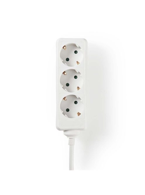 Nedis EXSO315F1WTB földelt 3 aljzatos elosztó, 1,5m, H05VV-F 3G1,5mm2, 3680 W | 16 A