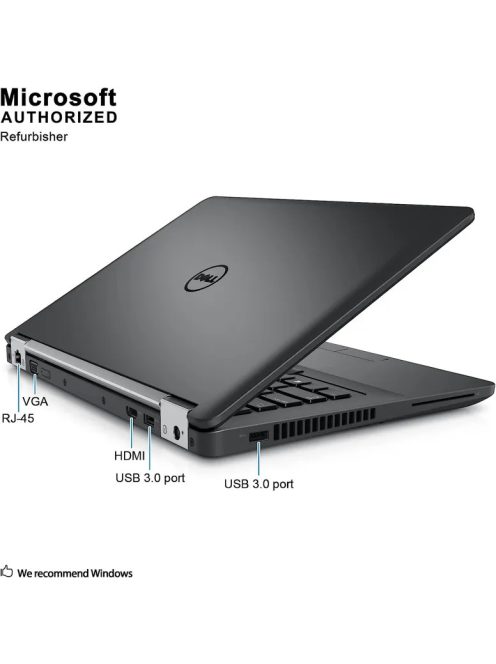 Dell Latitude E5470 / i5-6300U / 8GB / 180 SSD / NOCAM / HD / EU / Integrált / A /  használt laptop