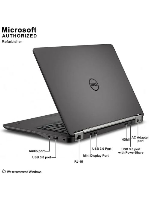 Dell Latitude E7450 / i5-5200U / 4GB / 500 HDD / CAM / HD / EU / Integrált / B /  használt laptop